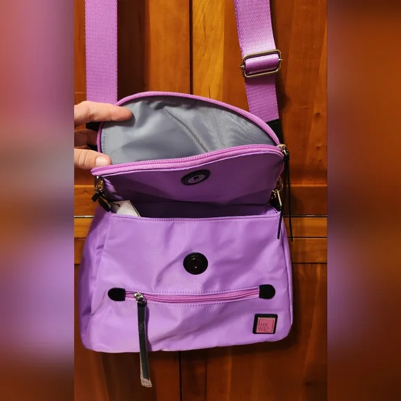 NWT - IHKWIP City Saddle Medium Crossbody Electric Orchid - Picture 4 of 7